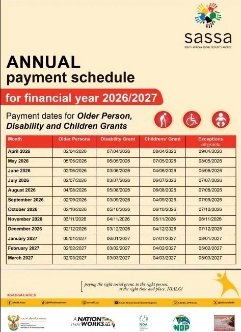 SASSA Payment Schedule